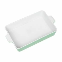 5 Qt. Ceramic Oblong Baking Dish, Light Blue by Mind Reader -Cheap Bakeware Store light blue ceramic mind reader casserole dishes cass13 blu 1f 1000