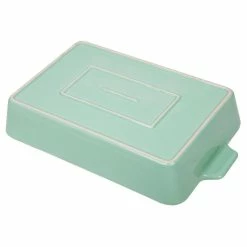 5 Qt. Ceramic Oblong Baking Dish, Light Blue by Mind Reader -Cheap Bakeware Store light blue ceramic mind reader casserole dishes cass13 blu 44 1000