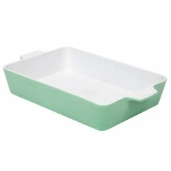 5 Qt. Ceramic Oblong Baking Dish, Light Blue by Mind Reader