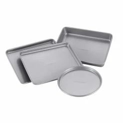 4-Piece Light Gray Bakeware Set by Farberware