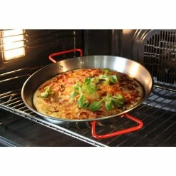 Pizza and Paella 32 in. Carbon on Steel Pan by Magefesa -Cheap Bakeware Store magefesa pizza pans 01papaepu80 44 1000