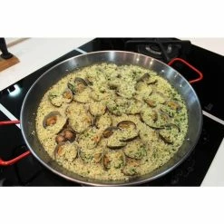 Pizza and Paella 32 in. Carbon on Steel Pan by Magefesa -Cheap Bakeware Store magefesa pizza pans 01papaepu80 fa 1000