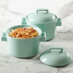 2-Piece 6 Inch Mint Casserole and Lid Bakeware Set by MARTHA STEWART -Cheap Bakeware Store mint bakeware sets 985118734m 44 1000