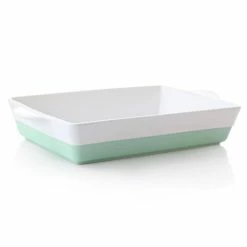 2-Piece Mint Dual-Tone Stoneware Baker Bakeware Set by MARTHA STEWART -Cheap Bakeware Store mint bakeware sets 985118782m 4f 1000