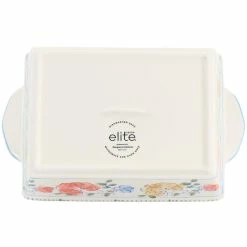 Anaya 2-Piece Stoneware Bakeware Set with Hand Painted Designs by GIBSON ELITE -Cheap Bakeware Store multi gibson elite bakeware sets 985117598m 44 1000