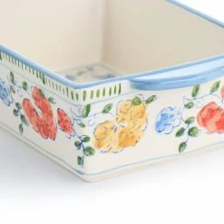 Anaya 2-Piece Stoneware Bakeware Set with Hand Painted Designs by GIBSON ELITE -Cheap Bakeware Store multi gibson elite bakeware sets 985117598m fa 1000