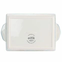 Anaya 2-Piece Rectangle Stoneware Bakeware Set with Hand Painted Designs by GIBSON ELITE -Cheap Bakeware Store multi gibson elite bakeware sets 985117684m 1f 1000