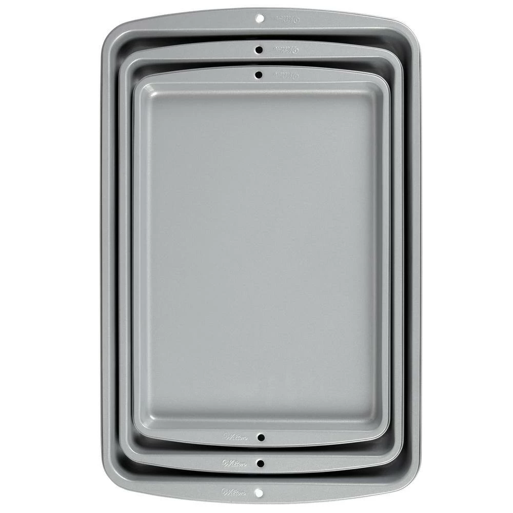 Recipe Right 3-Piece Cookie Sheet Set by WILTON:Wilton 5 Recipe Right 3-Piece Cookie Sheet Set by WILTON:Wilton - Image 5