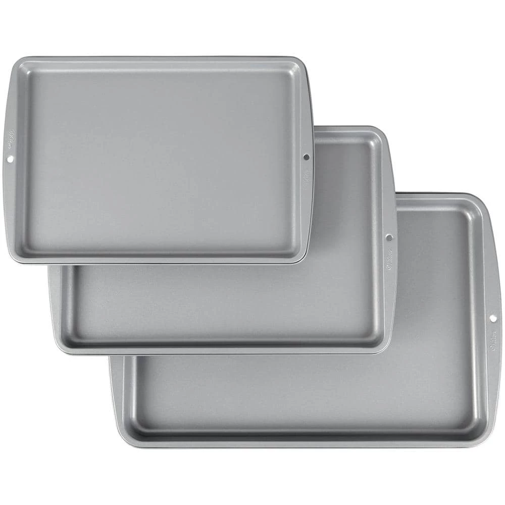 Recipe Right 3-Piece Cookie Sheet Set by WILTON:Wilton 1 Recipe Right 3-Piece Cookie Sheet Set by WILTON:Wilton