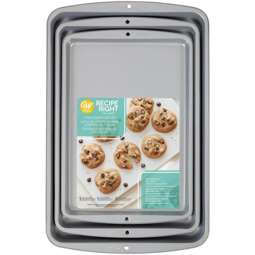 Recipe Right 3-Piece Cookie Sheet Set by WILTON:Wilton 6 Recipe Right 3-Piece Cookie Sheet Set by WILTON:Wilton - Image 6
