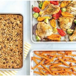 Baker's Delight 12.9 in. 3-Piece Set by Nordic Ware -Cheap Bakeware Store nordic ware baking sheets 43174m 44 1000