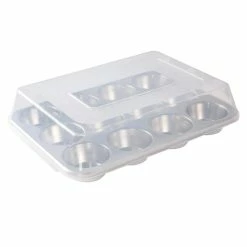 12-Cup Muffin Pan with High-Domed Lid by Nordic Ware