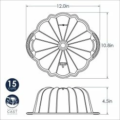 Anniversary Bundt Pan by Nordic Ware -Cheap Bakeware Store nordic ware baking sheets 50077m 76 1000