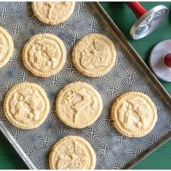 Holiday Cast Cookie Stamps by Nordic Ware -Cheap Bakeware Store nordic ware cookie cutters 01236m 4f 1000
