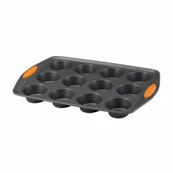 Oven Lovin' 12-Cup Aluminum Muffin Pan by Rachael Ray 8 Oven Lovin' 12-Cup Aluminum Muffin Pan by Rachael Ray -Cheap Bakeware Store orange and gray rachael ray cupcake pans muffin pans 54075 c3 1000