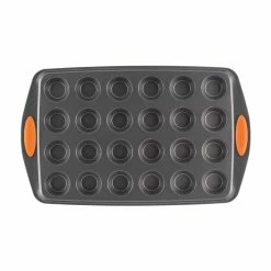 Oven Lovin' Mini Cupcake Pan by Rachael Ray 11 Oven Lovin' Mini Cupcake Pan by Rachael Ray -Cheap Bakeware Store orange and gray rachael ray cupcake pans muffin pans 54077 1d 1000