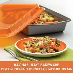 Steel Cake Pan by Rachael Ray -Cheap Bakeware Store orange and gray rachael ray standard cake pans 57994 4f 1000