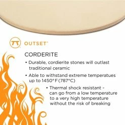 13 in. Round Pizza Grill Stone by Outset -Cheap Bakeware Store outset pizza accessories qz44 4f 1000