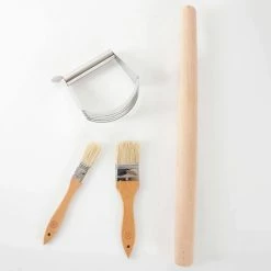 4-Piece Wood and Stainless Steel Baking Gadget Set by MARTHA STEWART -Cheap Bakeware Store pastry tools 985118772m 1f 1000