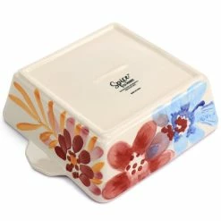 Goji Blossom 2 qt. Square Stoneware Baker Pan in Pink by Spice BY TIA MOWRY 11 Goji Blossom 2 qt. Square Stoneware Baker Pan in Pink by Spice BY TIA MOWRY -Cheap Bakeware Store pink baking dishes 985118435m 1f 1000