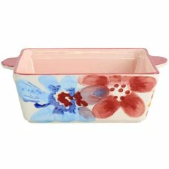 Goji Blossom 2 qt. Square Stoneware Baker Pan in Pink by Spice BY TIA MOWRY