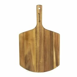 Acacia Purpose Wood Pizza Peel and Charcuterie Board (Rich Walnut) by pizzacraft