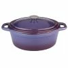 Neo 8 Qt. Oval Cast Iron Purple Casserole Dish with Lid by BergHOFF