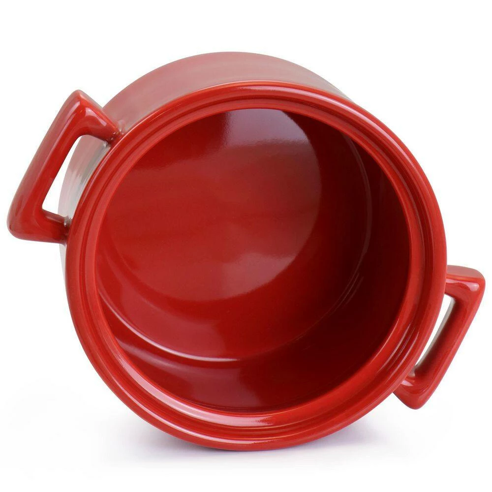 2-Piece 6 Inch Red Casserole and Lid Bakeware Set by MARTHA STEWART 4 2-Piece 6 Inch Red Casserole and Lid Bakeware Set by MARTHA STEWART - Image 4