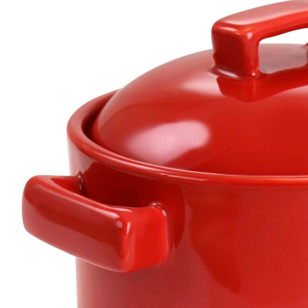 2-Piece 6 Inch Red Casserole and Lid Bakeware Set by MARTHA STEWART 6 2-Piece 6 Inch Red Casserole and Lid Bakeware Set by MARTHA STEWART - Image 6