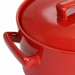 3 qt. Casserole with Lid in Red by MARTHA STEWART -Cheap Bakeware Store red casserole dishes 985118705m 44 1000