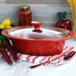 Appleton 2 qt. Oval Stoneware Casserole Dish in Red with Glass Lid by Crock-Pot 11 Appleton 2 qt. Oval Stoneware Casserole Dish in Red with Glass Lid by Crock-Pot -Cheap Bakeware Store red crock pot casserole dishes 985118819m fa 1000