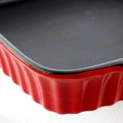 Denhoff Ribbed 8 in. Square Stoneware Nonstick Casserole Dish in Red by Crock-Pot -Cheap Bakeware Store red crock pot casserole dishes 986100817m c3 1000