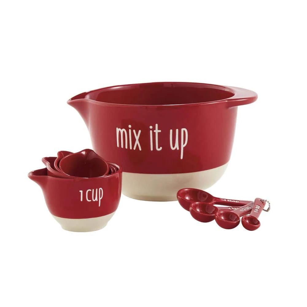 "Made with Love" 9-Piece Mixing Bowl Set by Tabletops Gallery 2 "Made with Love" 9-Piece Mixing Bowl Set by Tabletops Gallery - Image 2