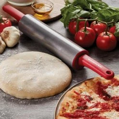 22 in. Red Gourmet Rolling Pin by KitchenAid -Cheap Bakeware Store red kitchenaid rolling pins ko318ohera 4f 1000
