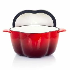 3 Qt. Pepper Shaped Enameled Cast Iron Casserole in Red by MegaChef 9 3 Qt. Pepper Shaped Enameled Cast Iron Casserole in Red by MegaChef -Cheap Bakeware Store red megachef casserole dishes 985112871m 1f 1000