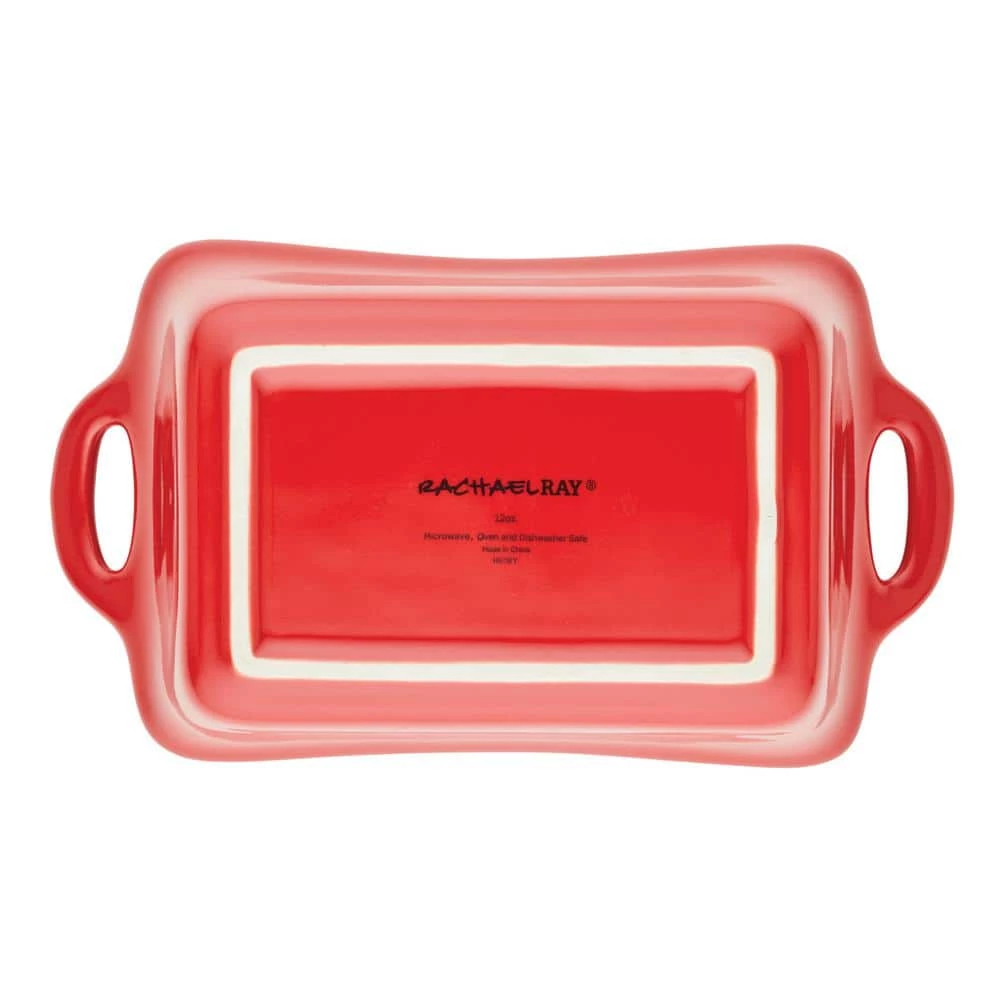 Ceramics 2-Piece, Red, Bakeware Set by Rachael Ray 3 Ceramics 2-Piece, Red, Bakeware Set by Rachael Ray - Image 3