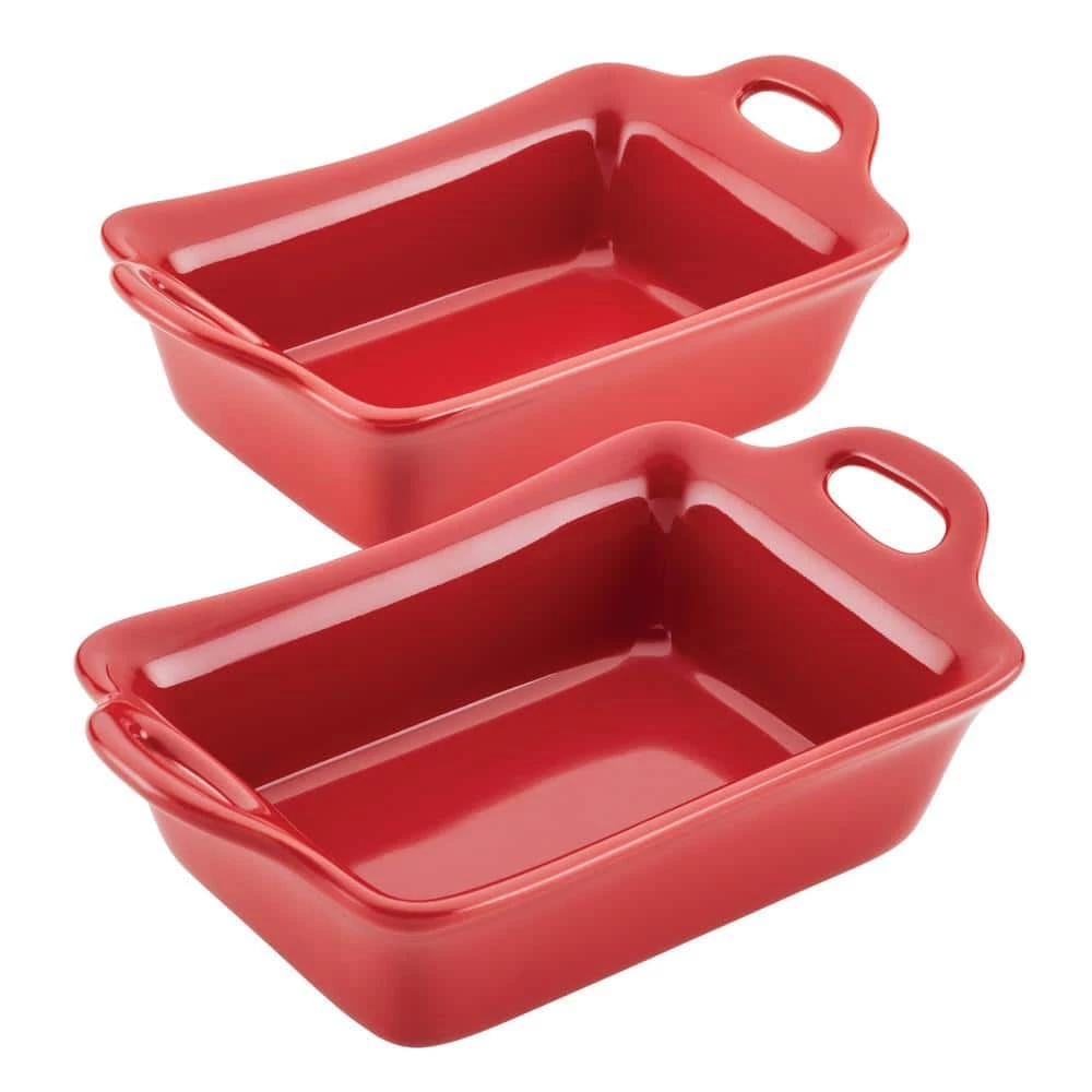 Ceramics 2-Piece, Red, Bakeware Set by Rachael Ray 1 Ceramics 2-Piece, Red, Bakeware Set by Rachael Ray
