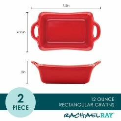 Ceramics 2-Piece, Red, Bakeware Set by Rachael Ray 12 Ceramics 2-Piece, Red, Bakeware Set by Rachael Ray -Cheap Bakeware Store red rachael ray bakeware sets 48381 c3 1000