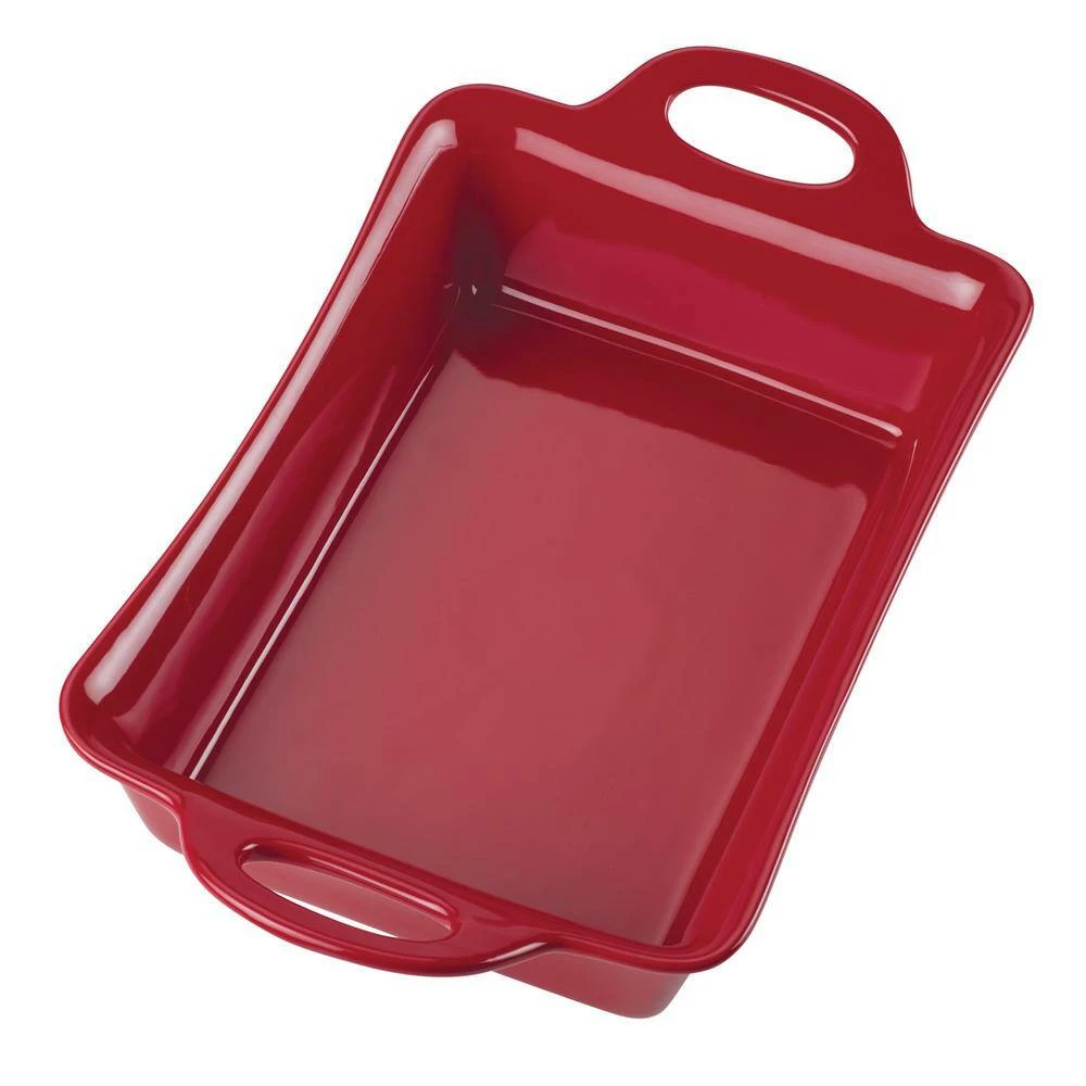 9 in. x 13 in. Red Ceramics Rectangular Baker by Rachael Ray 4 9 in. x 13 in. Red Ceramics Rectangular Baker by Rachael Ray - Image 4