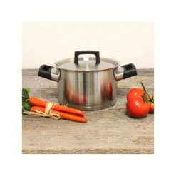 Ron 8 in. Stainless Steel Casserole Dish with Lid by BergHOFF -Cheap Bakeware Store satin berghoff casserole dishes 3900023 4f 1000