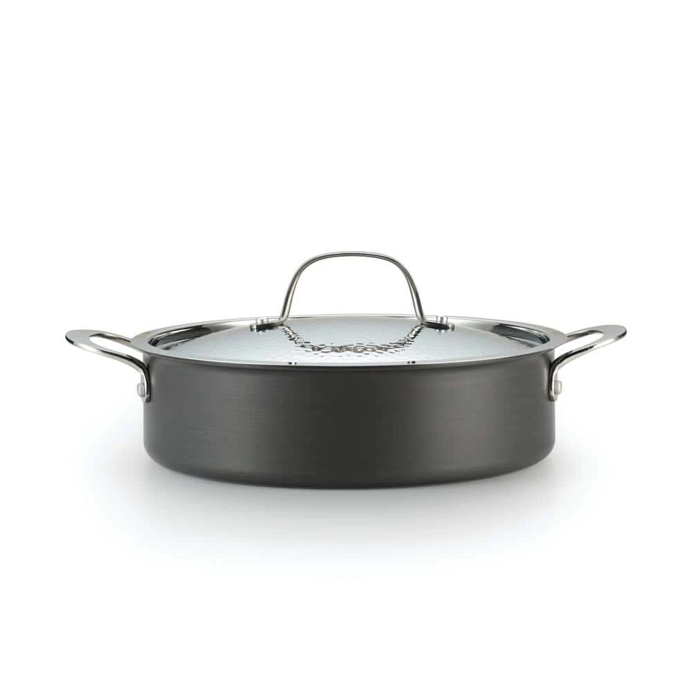 Nera 5 qt. Hard Anodized Aluminum Covered Casserole by LAGOSTINA 3 Nera 5 qt. Hard Anodized Aluminum Covered Casserole by LAGOSTINA - Image 3