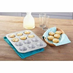 Commercial II 12-Cup Muffin Pan by Chicago Metallic -Cheap Bakeware Store silver chicago metallic cupcake pans muffin pans 49612 31 1000