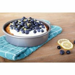 8 in. Non Stick Round Cake Pan by Chicago Metallic -Cheap Bakeware Store silver chicago metallic standard cake pans 59628 31 1000