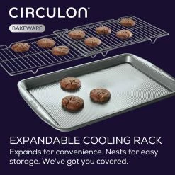 Bakeware, 3-Piece, Silver, Bakeware Set by Circulon -Cheap Bakeware Store silver circulon bakeware sets 48391 fa 1000