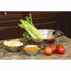 5 Pc Stainless Steel Mixing Bowl Set by Cook Pro -Cheap Bakeware Store silver cook pro mixing bowls 717 4f 1000