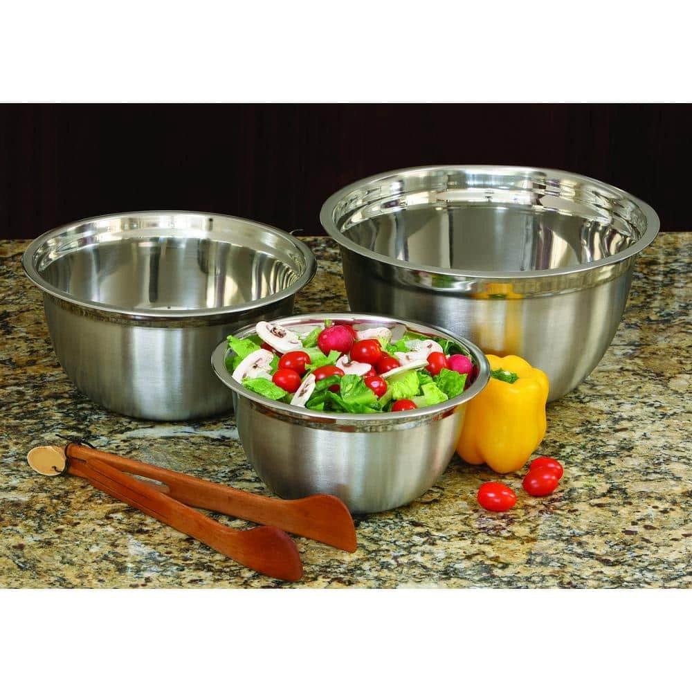 3 Pc Mixing Bowl Set, 3 Qt/5 Qt/8 Qt by Cook Pro 4 3 Pc Mixing Bowl Set, 3 Qt/5 Qt/8 Qt by Cook Pro - Image 4