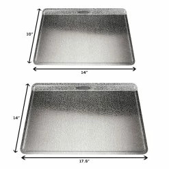 Baking Sheets (Set of 2) by Doughmakers -Cheap Bakeware Store silver doughmakers bakeware sets 10055 1f 1000