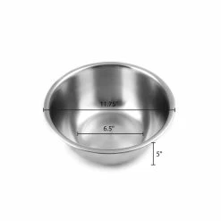 6.25 Qt. Large Stainless Steel Mixing Bowl by Fox Run -Cheap Bakeware Store silver fox run mixing bowls 7329 fa 1000