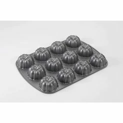 Fluted Brownie Pan by Nordic Ware -Cheap Bakeware Store silver nordic ware fluted tube cake pans 52824m 44 1000
