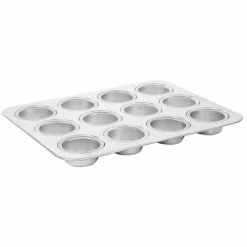 Baker's Glee 12-Cup Aluminum Muffin Pan in Silver by Oster